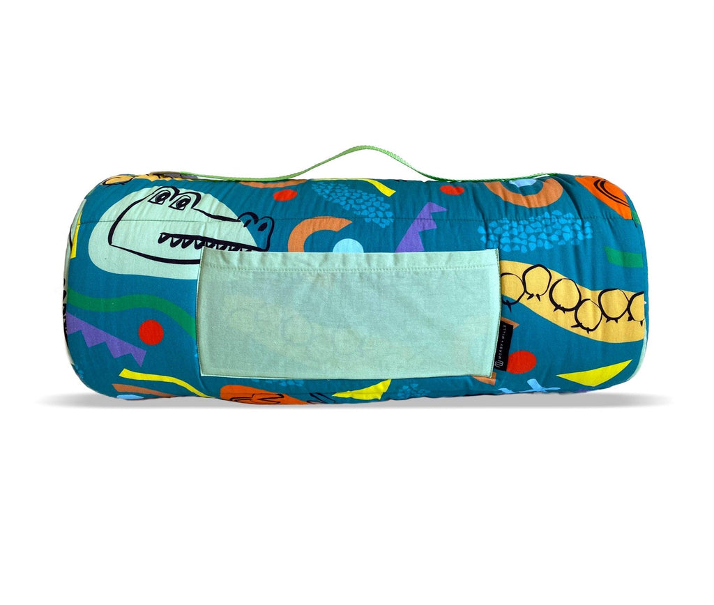 toddler kids nap mat blue crocodile